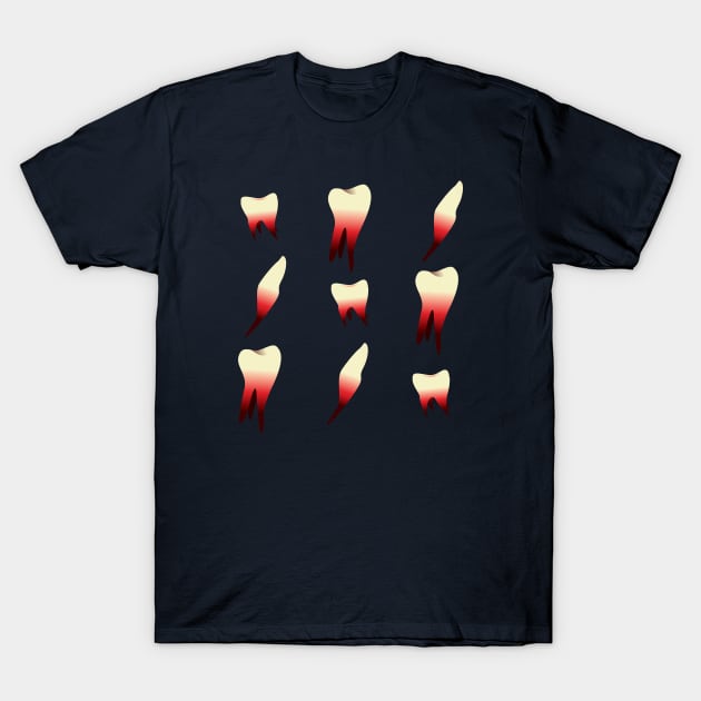 torn teeth T-Shirt by MushroomEye